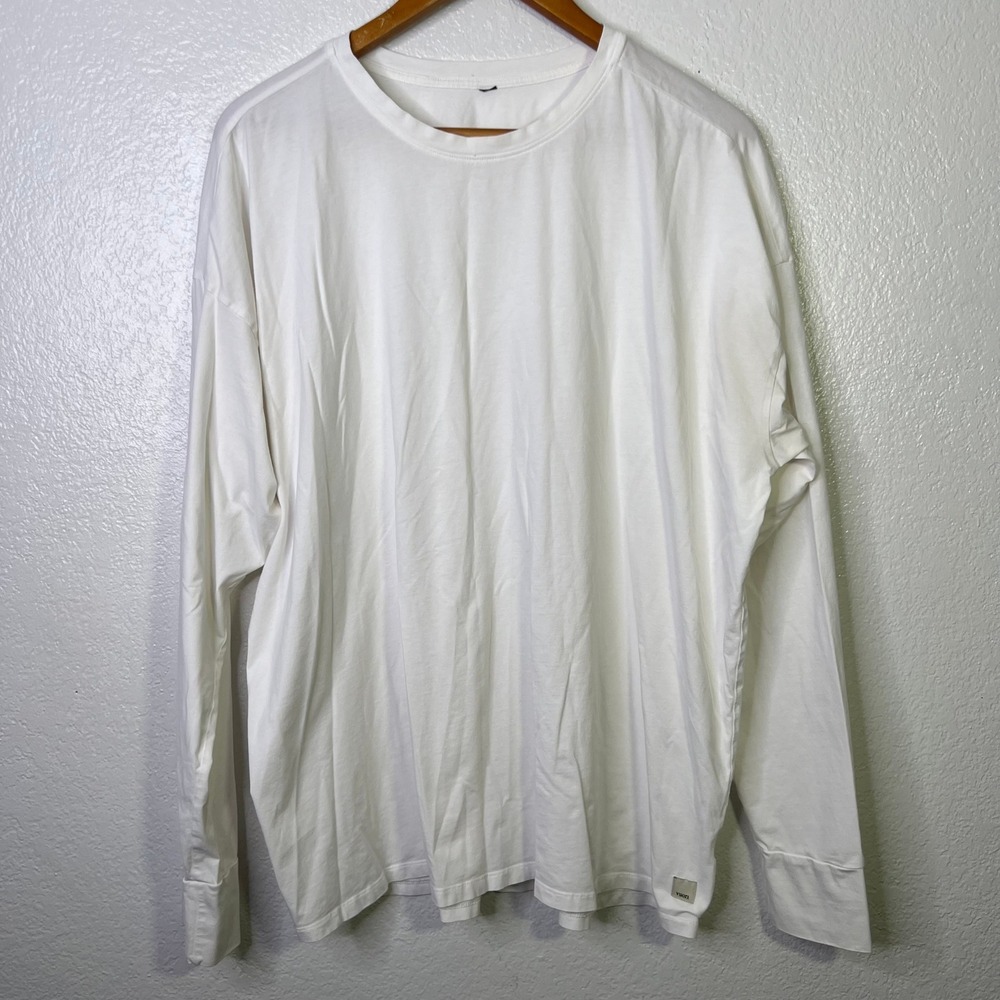 Vuori Long Sleeve Feather Tee White Oversized Crewneck Shirt XL